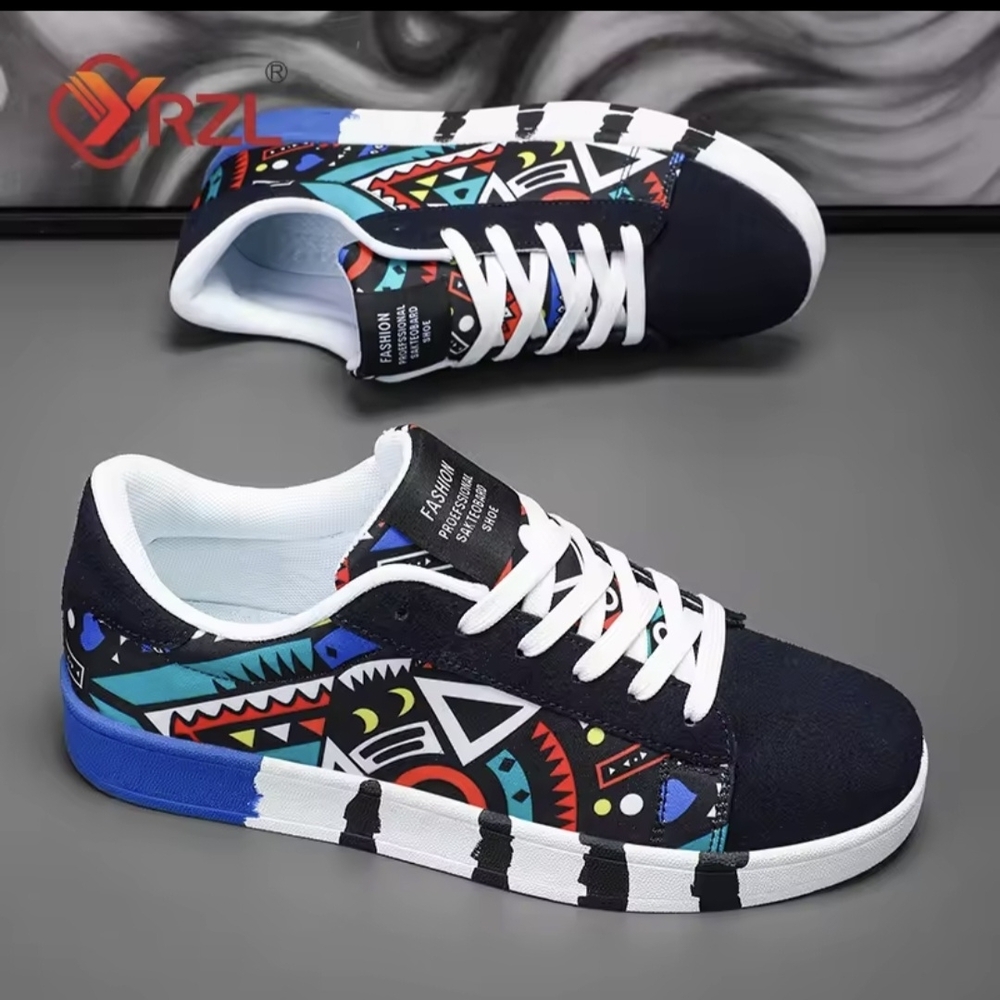 Men's Colorful Patterned Sneakers
